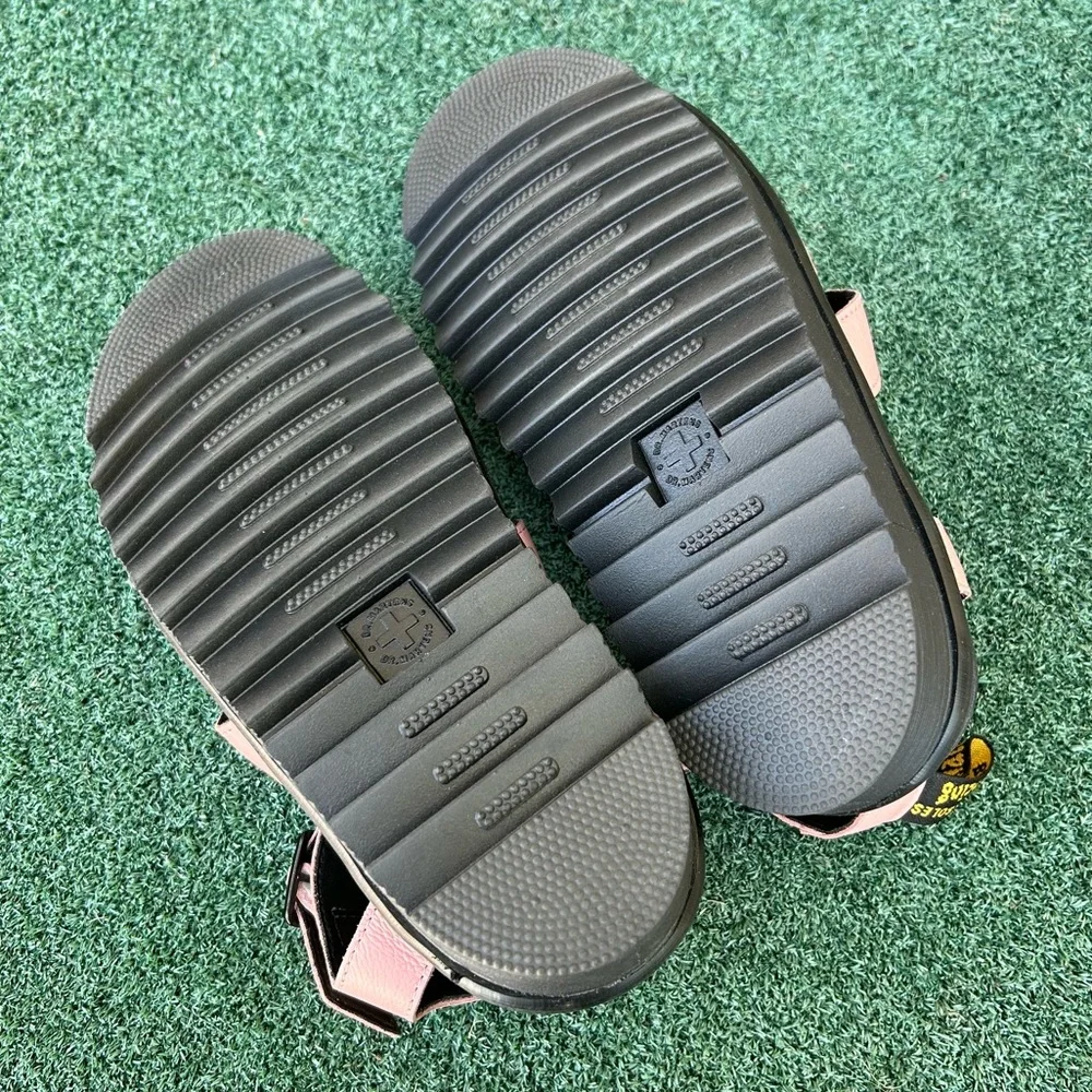 NWT Dr. Martens Blaire Strap Sandal Pisa Leather Peach Pink Beige 8